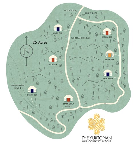 Yurts (United States of America, Wimberley, Texas)