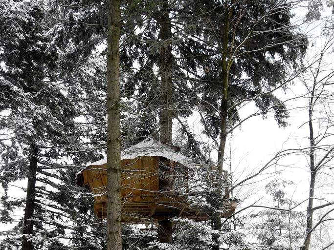 Tree Houses (Saint-Julien-Labrousse, Auvergne-Rhône-Alpes, France)