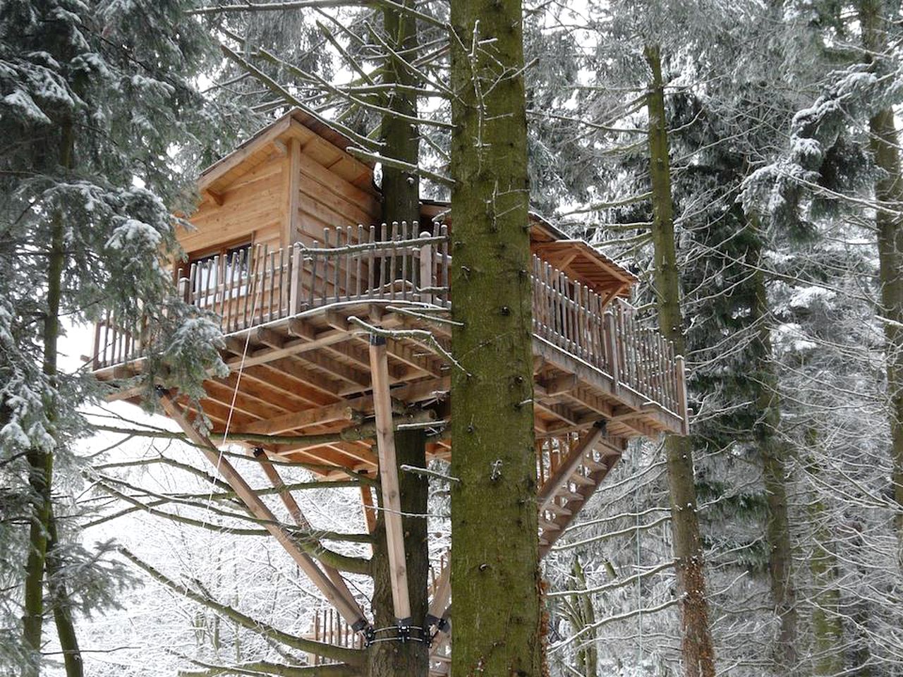 Tree House Accommodation for a Couples Retreat in Ardeche, France