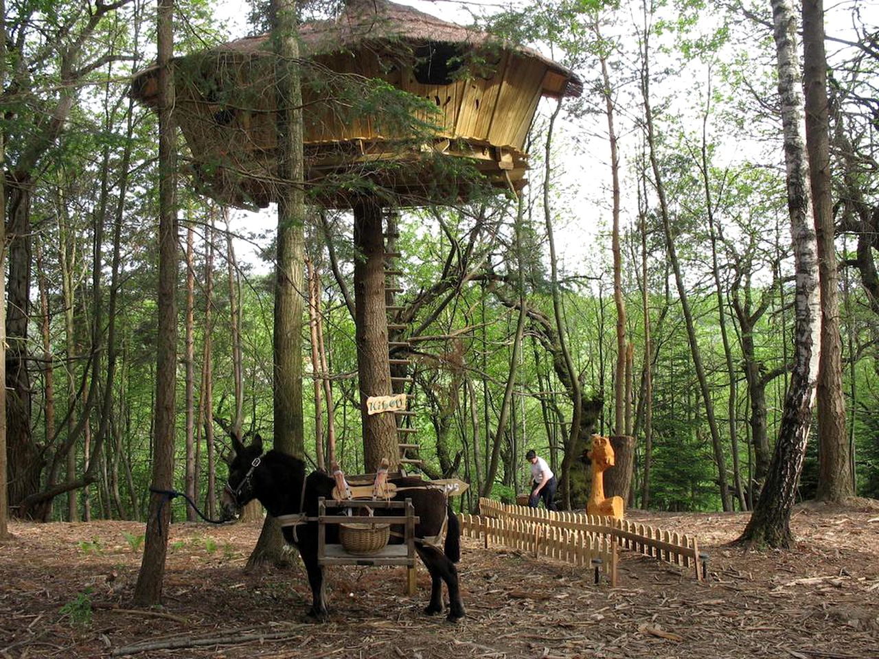 Towering Tree House for a Romantic Getaway near Valence, France