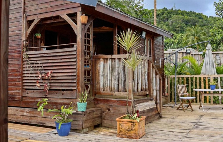 Authentic Creole-Inspired Cottage with Shared Pool Near Sainte-Rose, Guadeloupe