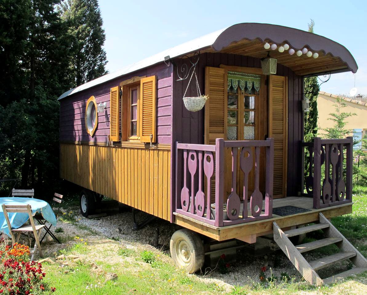 Romantic Caravan Rental in the Countryside for a Vacation near the Canal du Midi, France