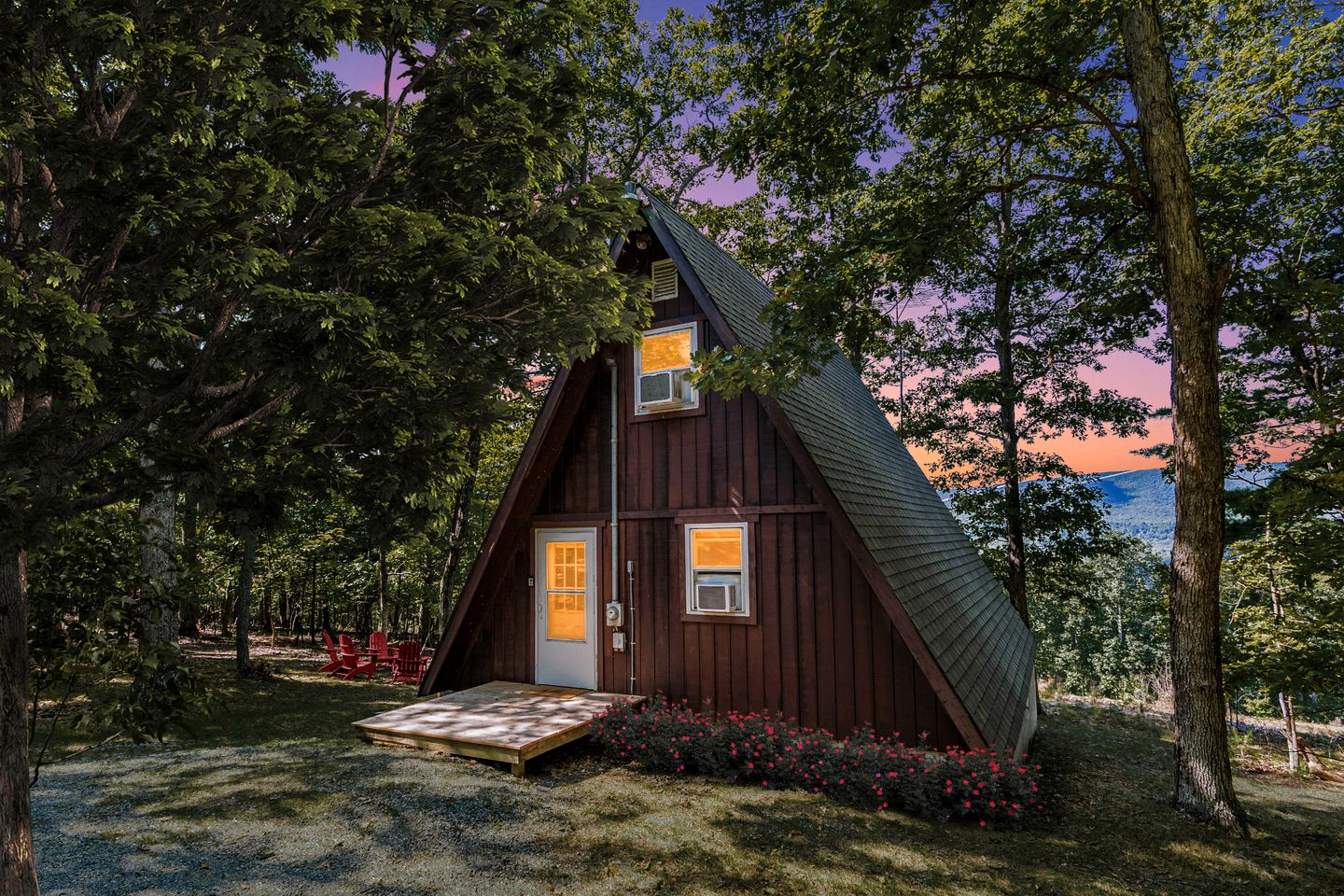 Traditional A-Frame Cabin with Stunning Views, Hot Tub, Deck, Grill and Fire Pit Near Cacapon State Park in Berkeley Springs, WV