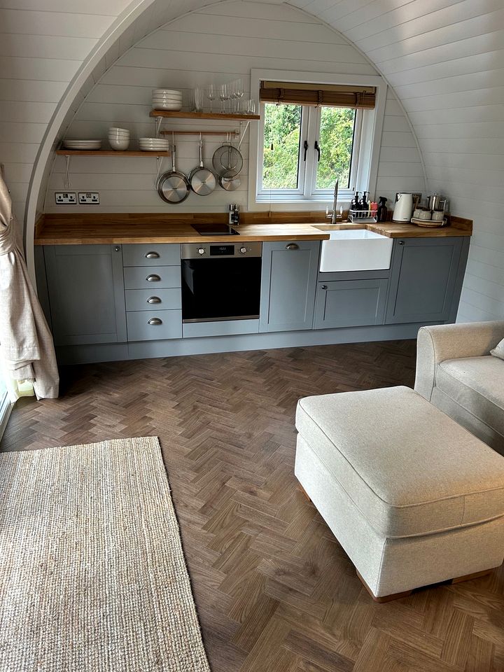 Eco-Conscious Glamping Pod Nestled in the Trees for a Unique Getaway near Salisbury, England