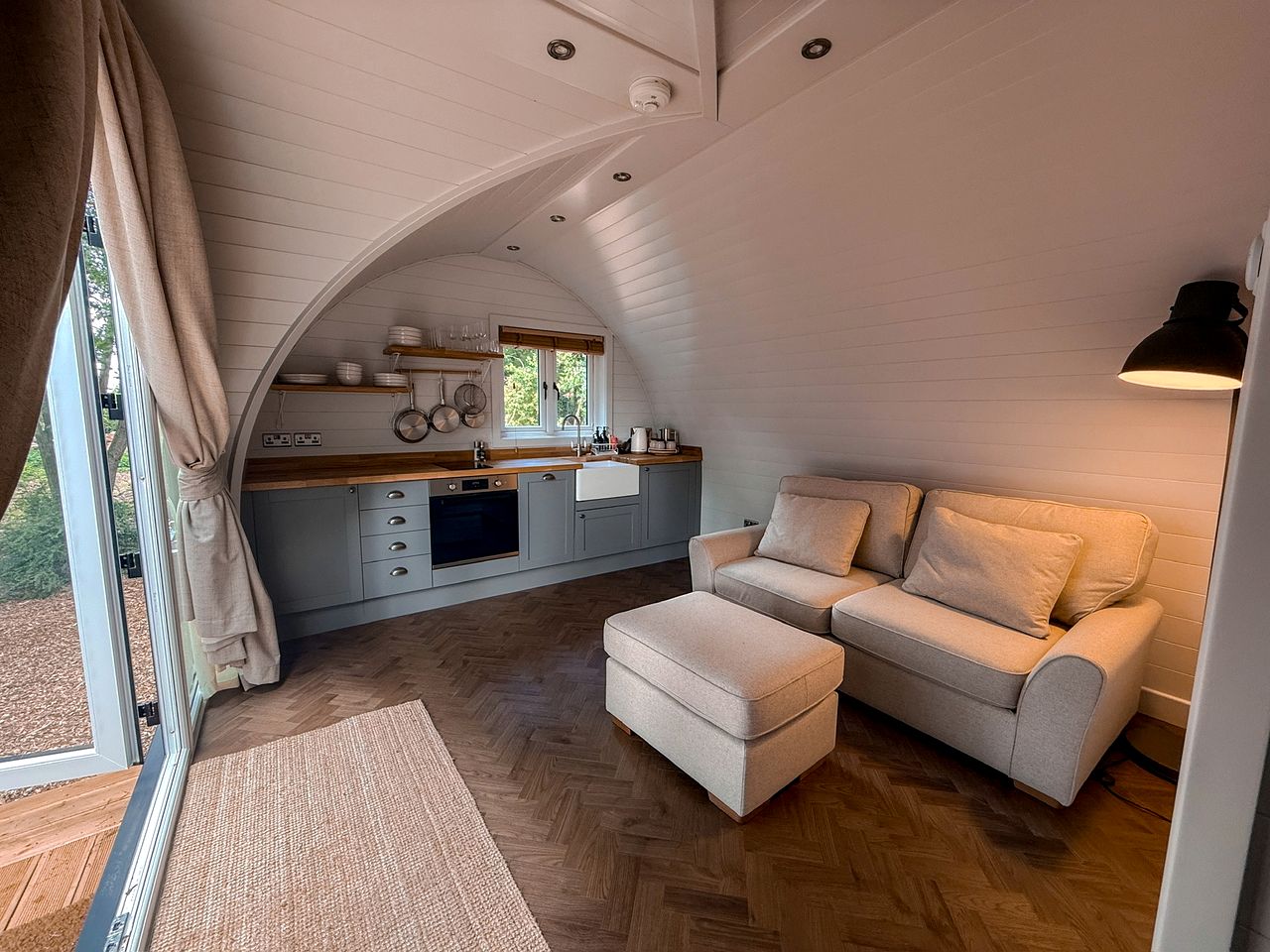 Eco-Conscious Glamping Pod Nestled in the Trees for a Unique Getaway near Salisbury, England