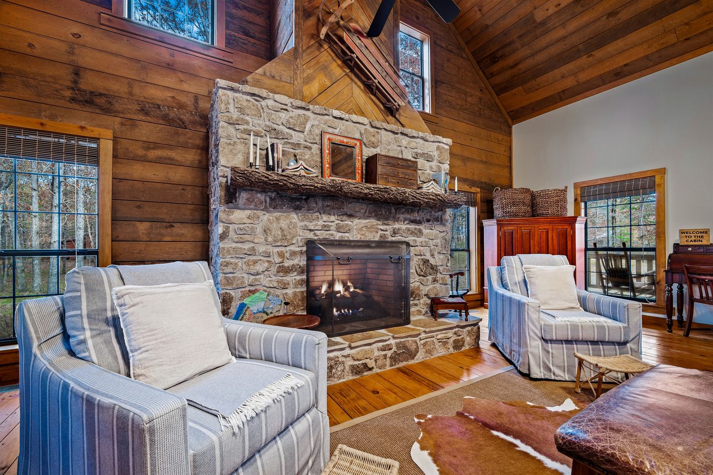 Cute Wooden Cabin Nestled Among Trees in Mentone, Alabama
