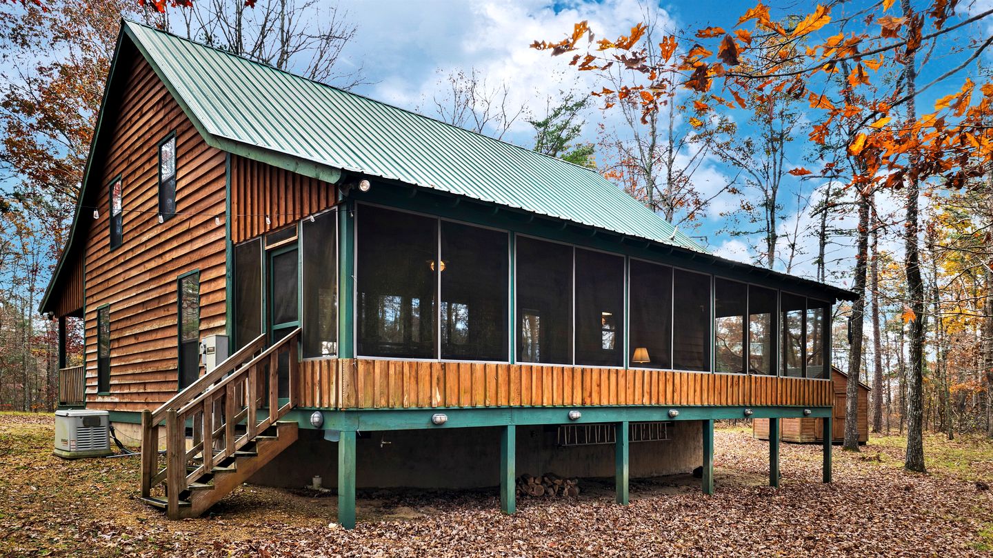 Cute Wooden Cabin Nestled Among Trees in Mentone, Alabama