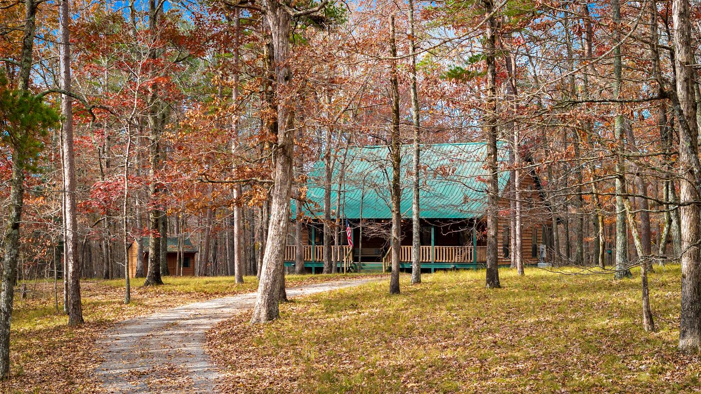 Cute Wooden Cabin Nestled Among Trees in Mentone, Alabama