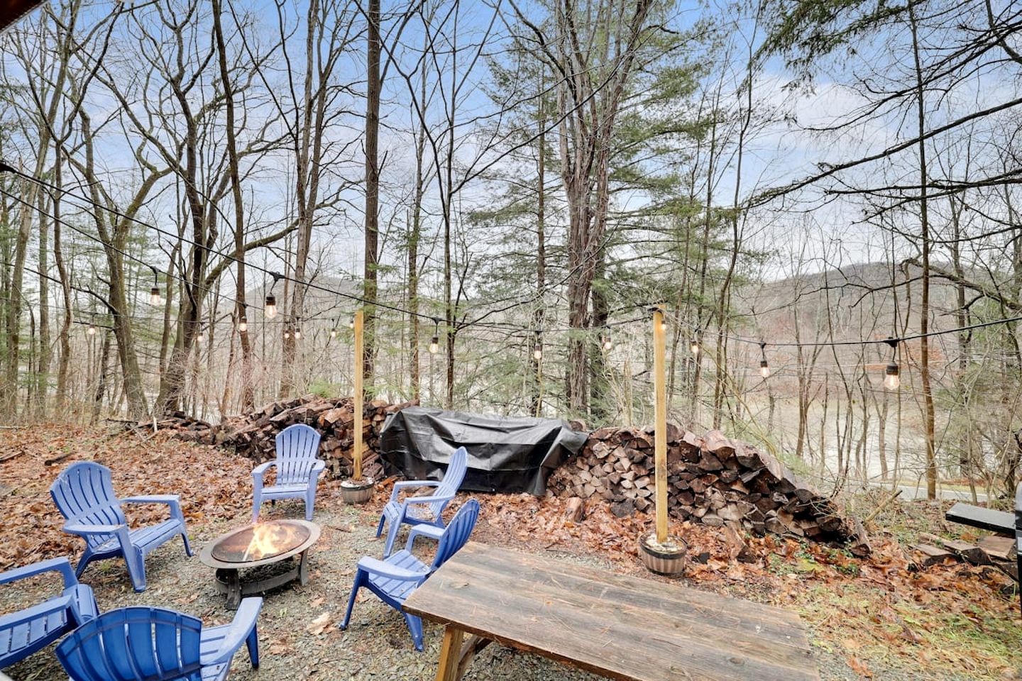 Pet Friendly Cabin with Fire Pit and Barbecue in Susquehanna, Pennsylvania