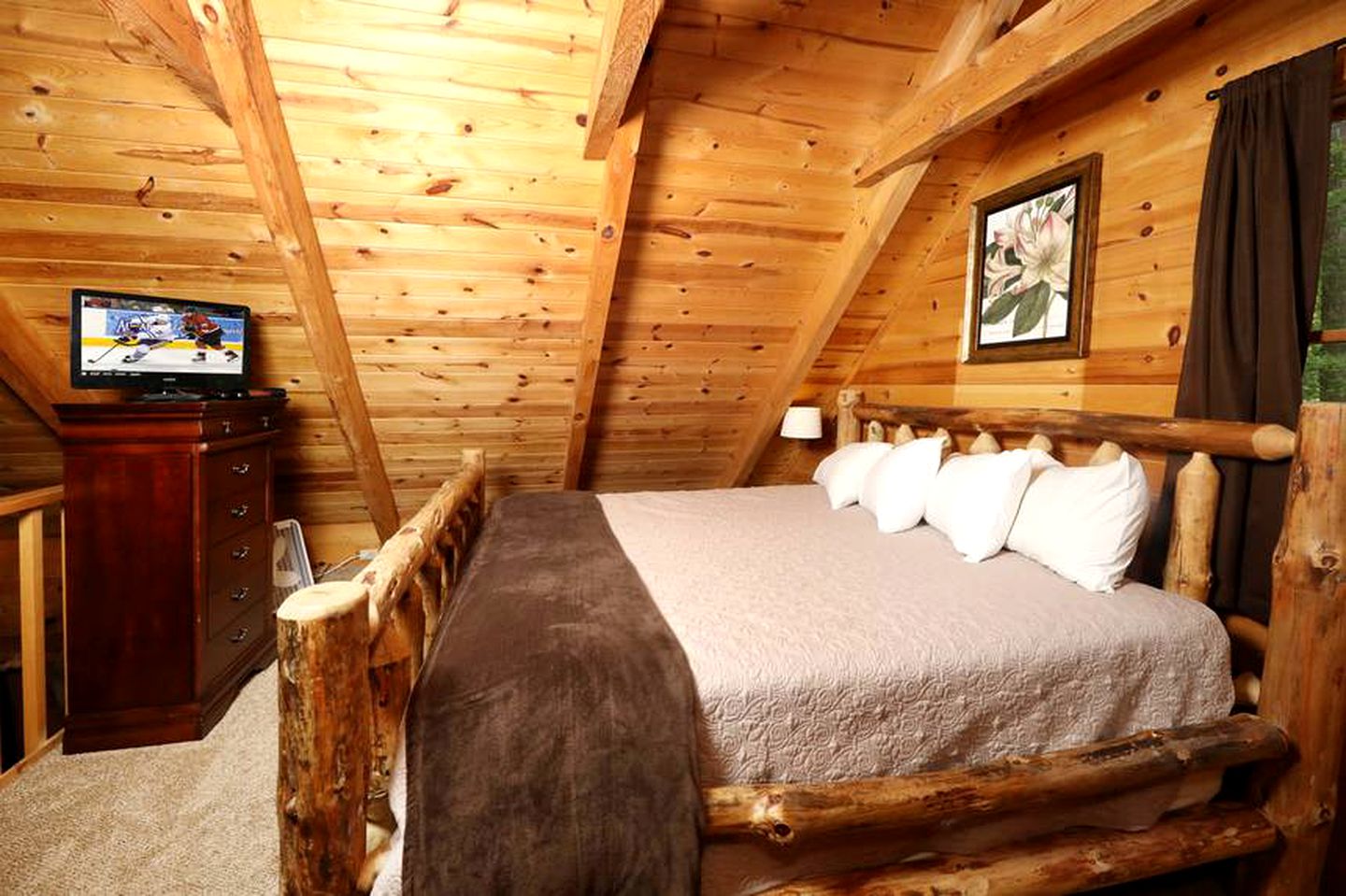 Pet-Friendly Log Cabin Rental with Wi-Fi and Netflix in Sevierville, Tennessee