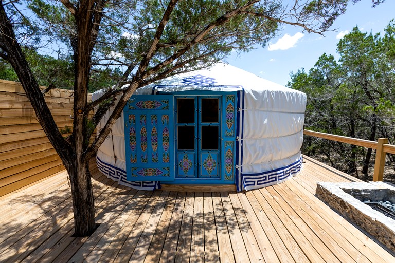 Secluded Yurt for a Romantic Getaway in Dripping Springs, Texas