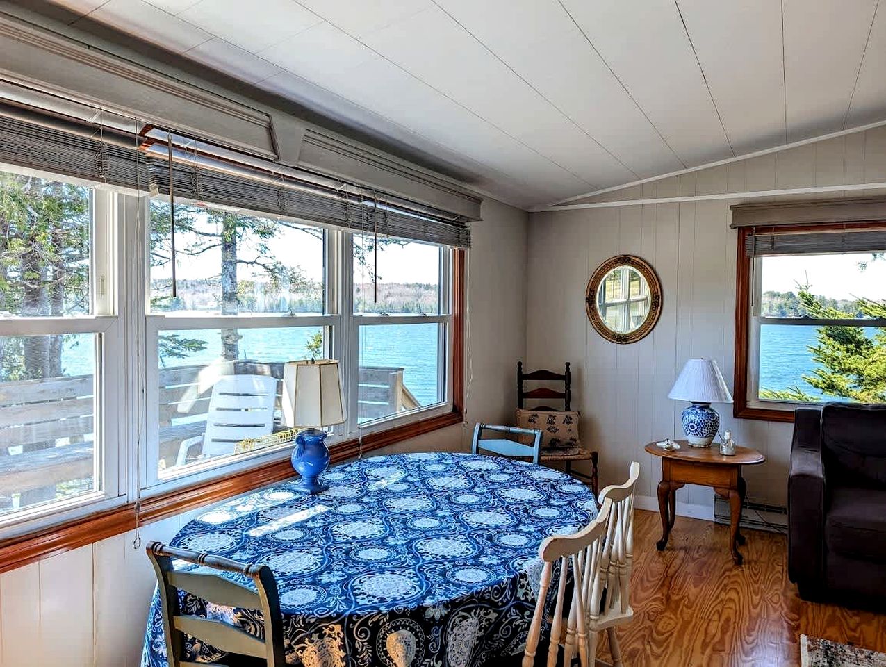 Rustic Waterfront Beach House with Private Beach, Fire Pit & Dock, Near Bar Harbor in Hancock, Maine