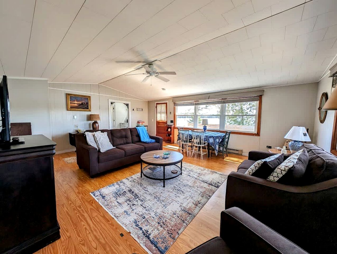 Rustic Waterfront Beach House with Private Beach, Fire Pit & Dock, Near Bar Harbor in Hancock, Maine