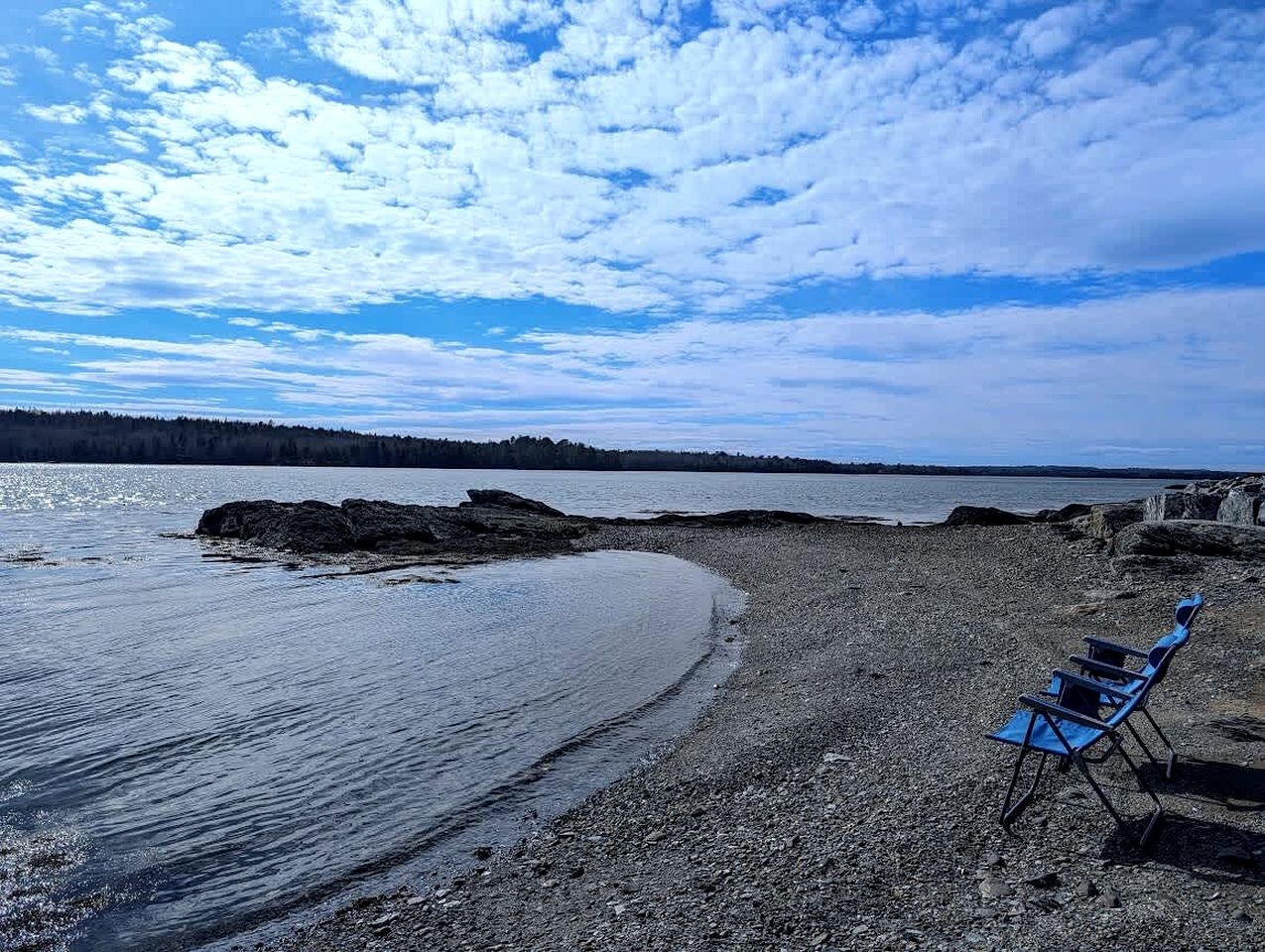Rustic Waterfront Beach House with Private Beach, Fire Pit & Dock, Near Bar Harbor in Hancock, Maine