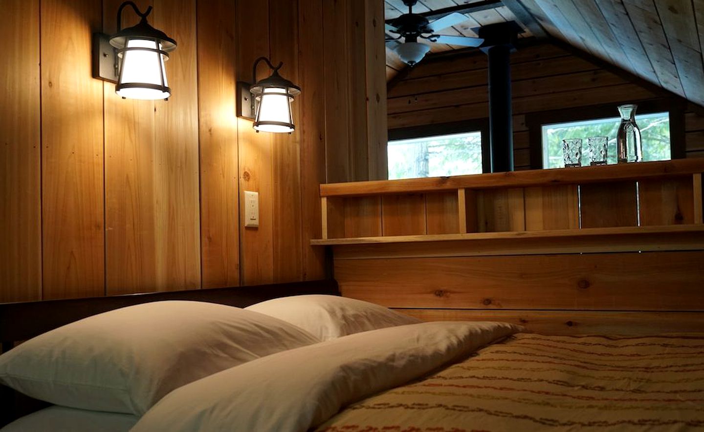 Vintage Canadian-Themed Cabin Nestled next to a Mountain Creek near Nelson, British Columbia