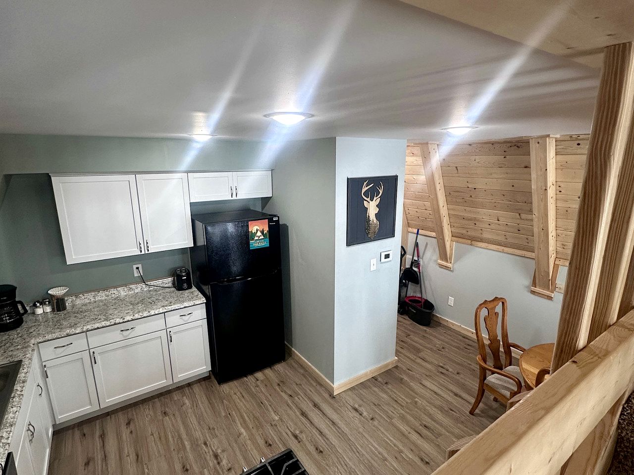 Lofted A-Frame Cabin with Direct Lake Access and Equipped Deck in Michigan