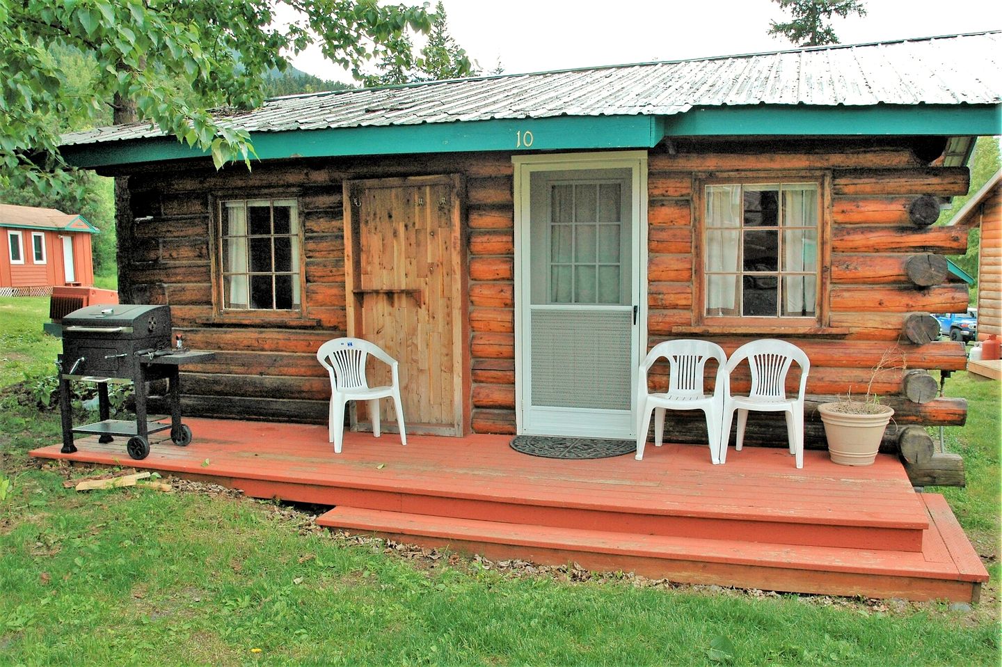 Authentic Log Cabin with a Deck in Chugach National Forest, Alaska
