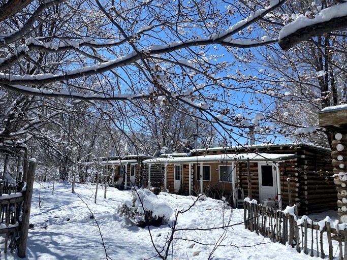 Log Cabins (United States of America, Taos Ski Valley, New Mexico)