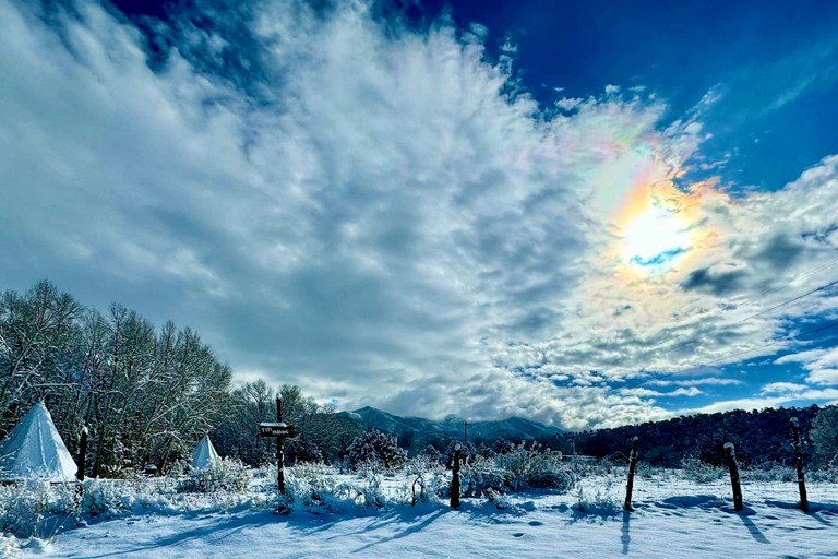 Log Cabins (United States of America, Taos Ski Valley, New Mexico)