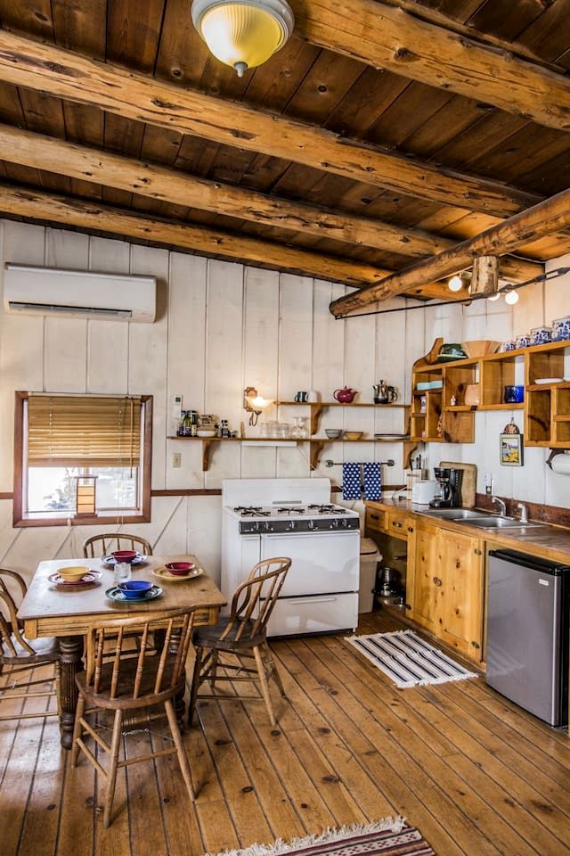 Rustic Log Cabin on Eco-Friendly Farm near Taos, New Mexico