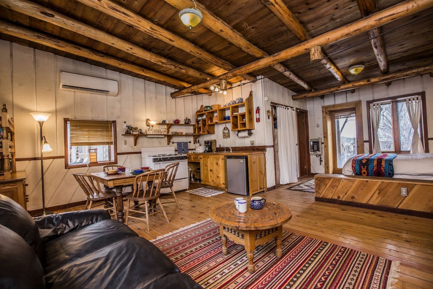 Rustic Log Cabin on Eco-Friendly Farm near Taos, New Mexico