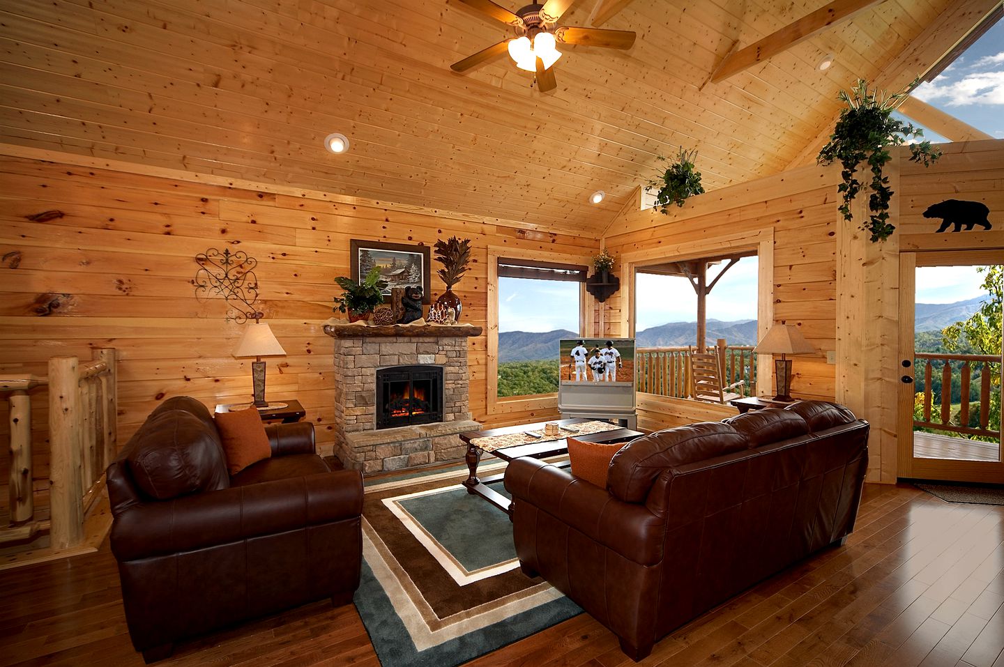 Luxury Log Cabin Rental for Smoky Mountain Glamping in Sevierville, Tennessee