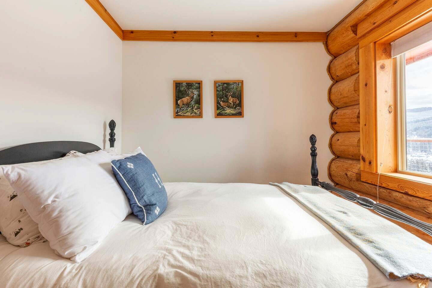 Cozy Secluded Log Cabin Retreat with Stunning Views, Luxury Comfort & Grill Deck in Sequim, Washington