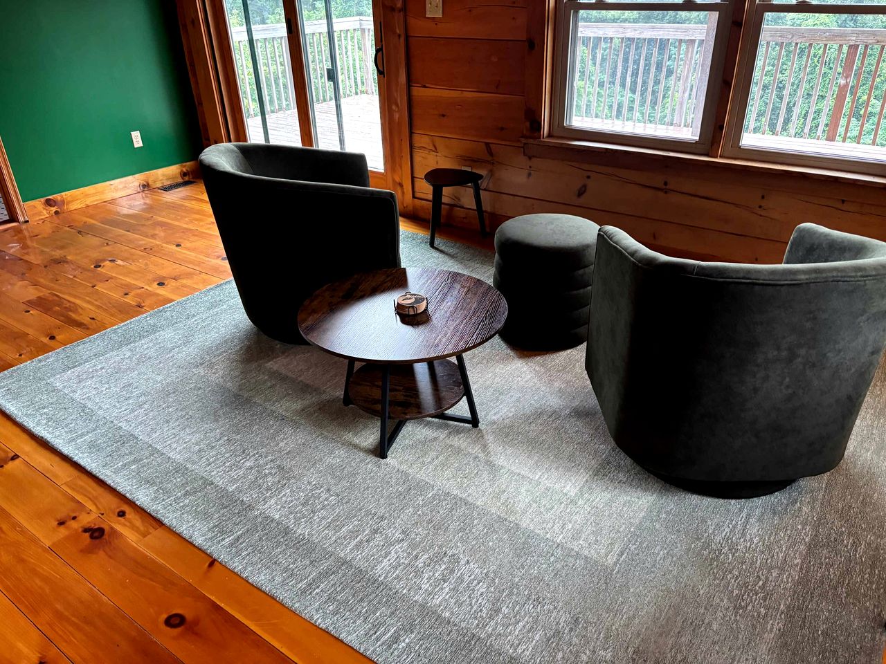 Peaceful Log Cabin on Private Acres with Creek & Pond in Rileyville, Virginia