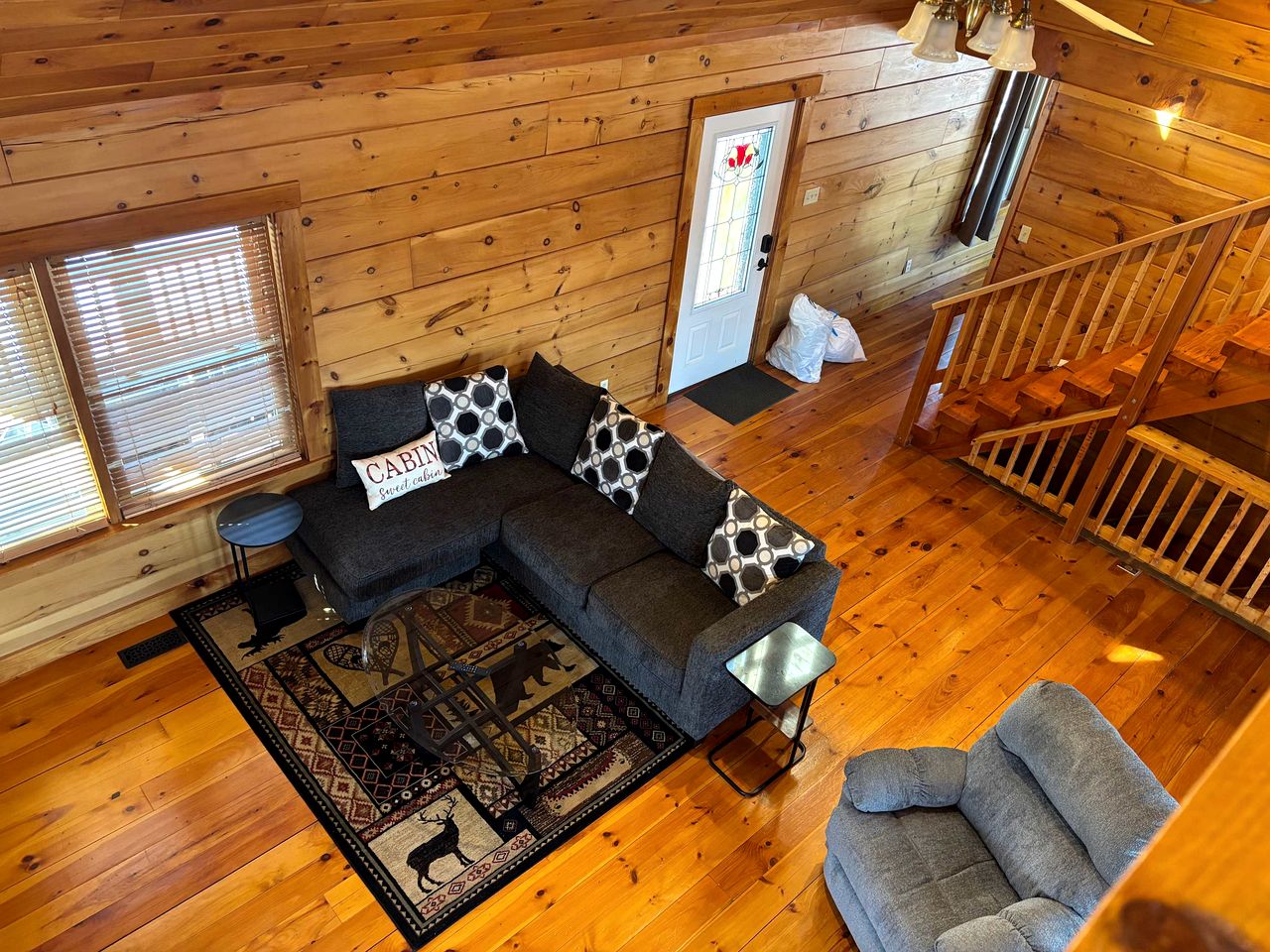 Peaceful Log Cabin on Private Acres with Creek & Pond in Rileyville, Virginia