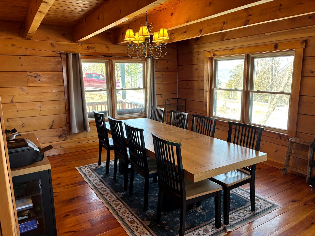 Peaceful Log Cabin on Private Acres with Creek & Pond in Rileyville, Virginia