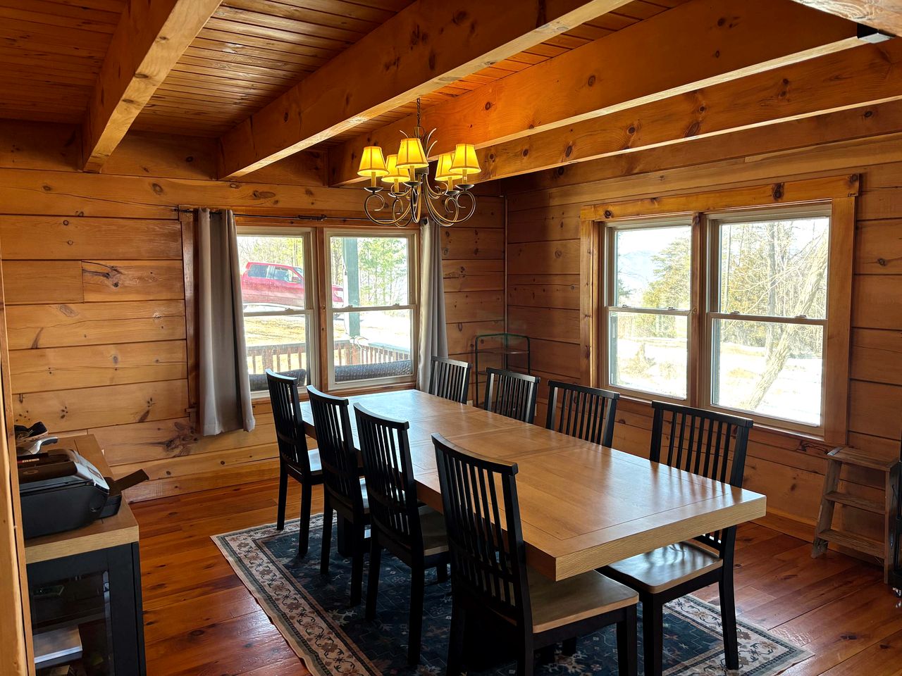 Peaceful Log Cabin on Private Acres with Creek & Pond in Rileyville, Virginia