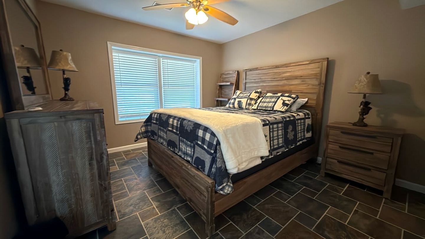 Peaceful Log Cabin on Private Acres with Creek & Pond in Rileyville, Virginia