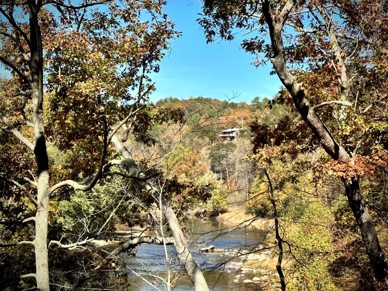 Secluded, Solar Powered Log Cabin on the Great Cacapon River, Perfect for Large Group Getaways to the West Virginia Wilderness