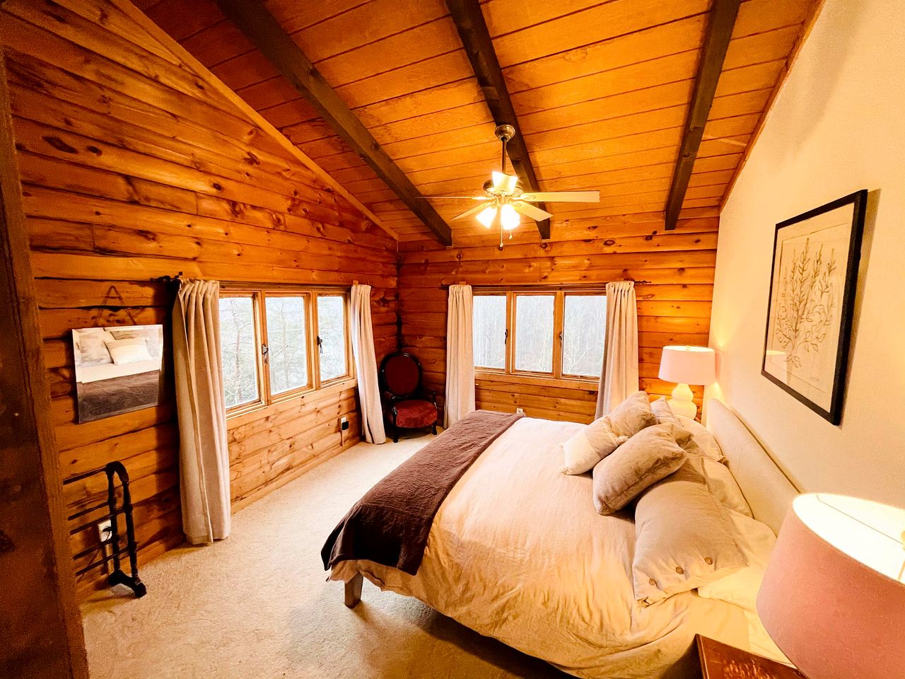 Secluded, Solar Powered Log Cabin on the Great Cacapon River, Perfect for Large Group Getaways to the West Virginia Wilderness