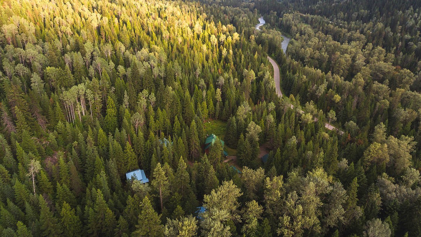 Spacious Timber Frame Cabin next to a Private Hiking Trail near Nelson, British Columbia
