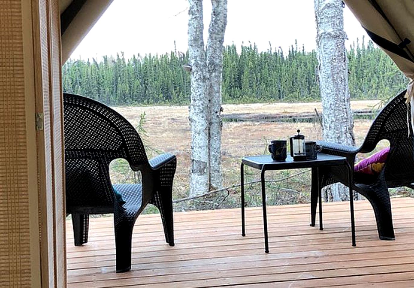 Secluded Two-Person Tent for a Luxury Camping Getaway in Soldotna, Alaska