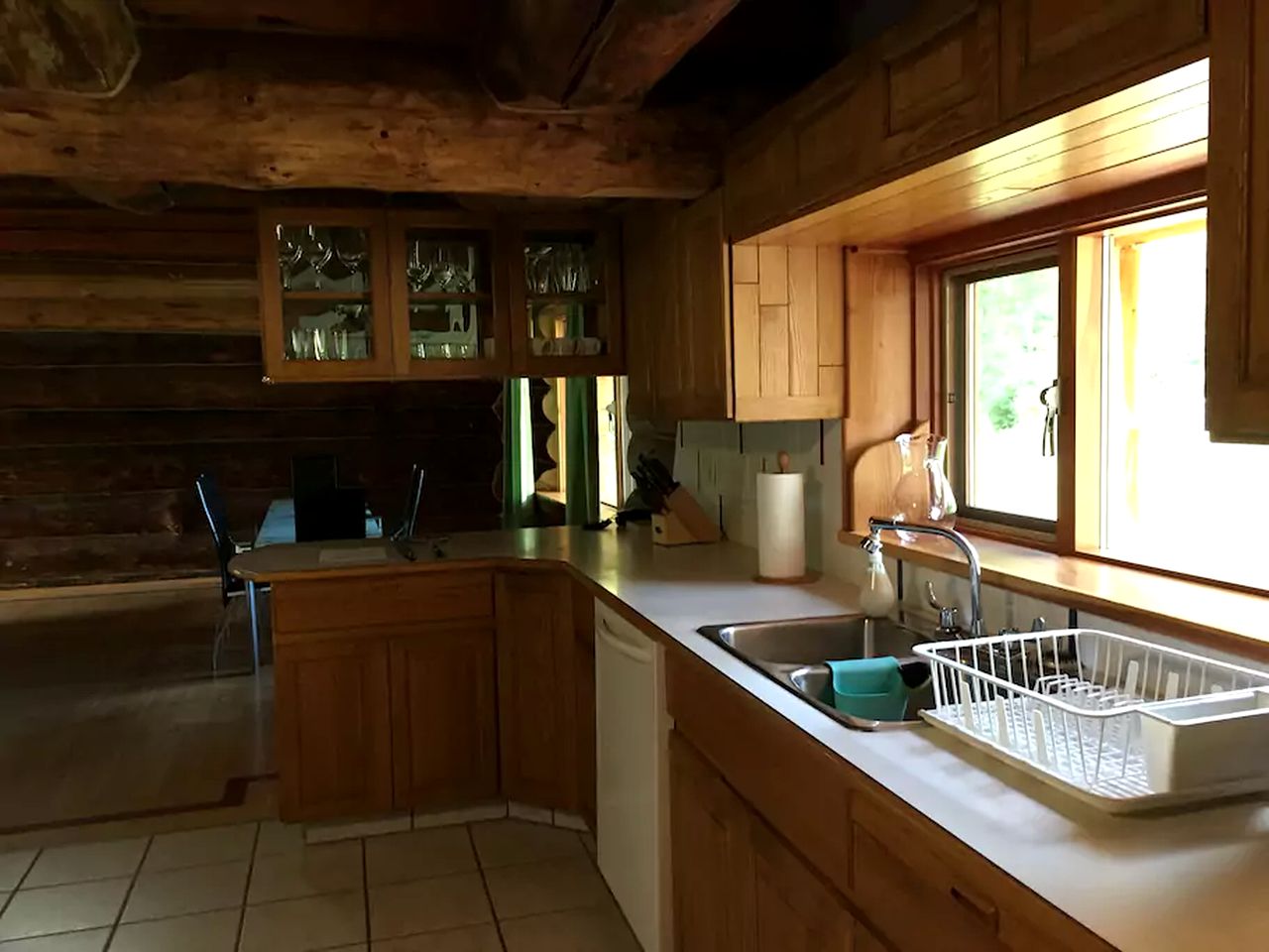 Luxury Log Cabin along Louis Creek in Kamloops, British Columbia