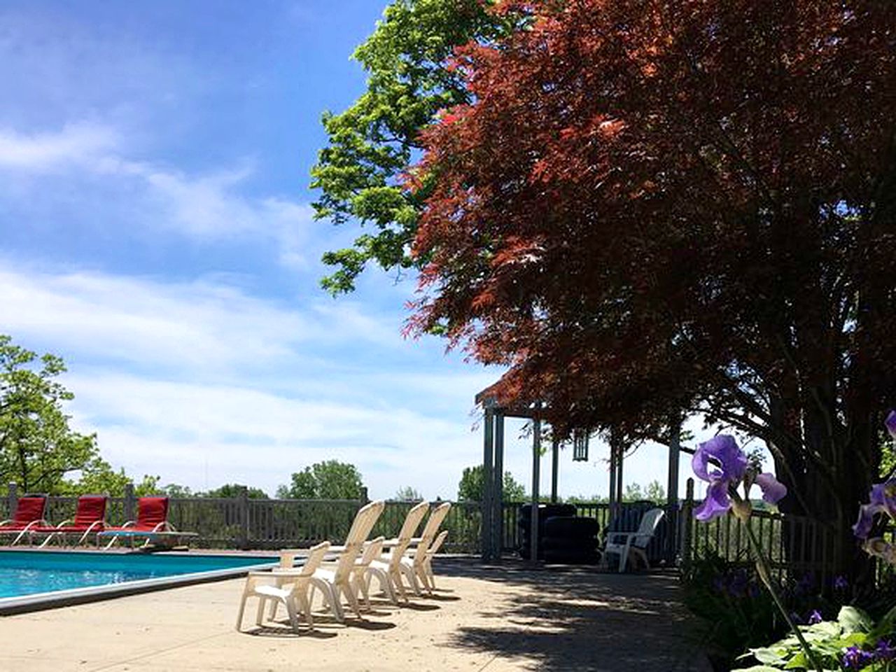 Lovely Cottage Rental with a Pool and Stunning Garden near Grand Rapids in Michigan