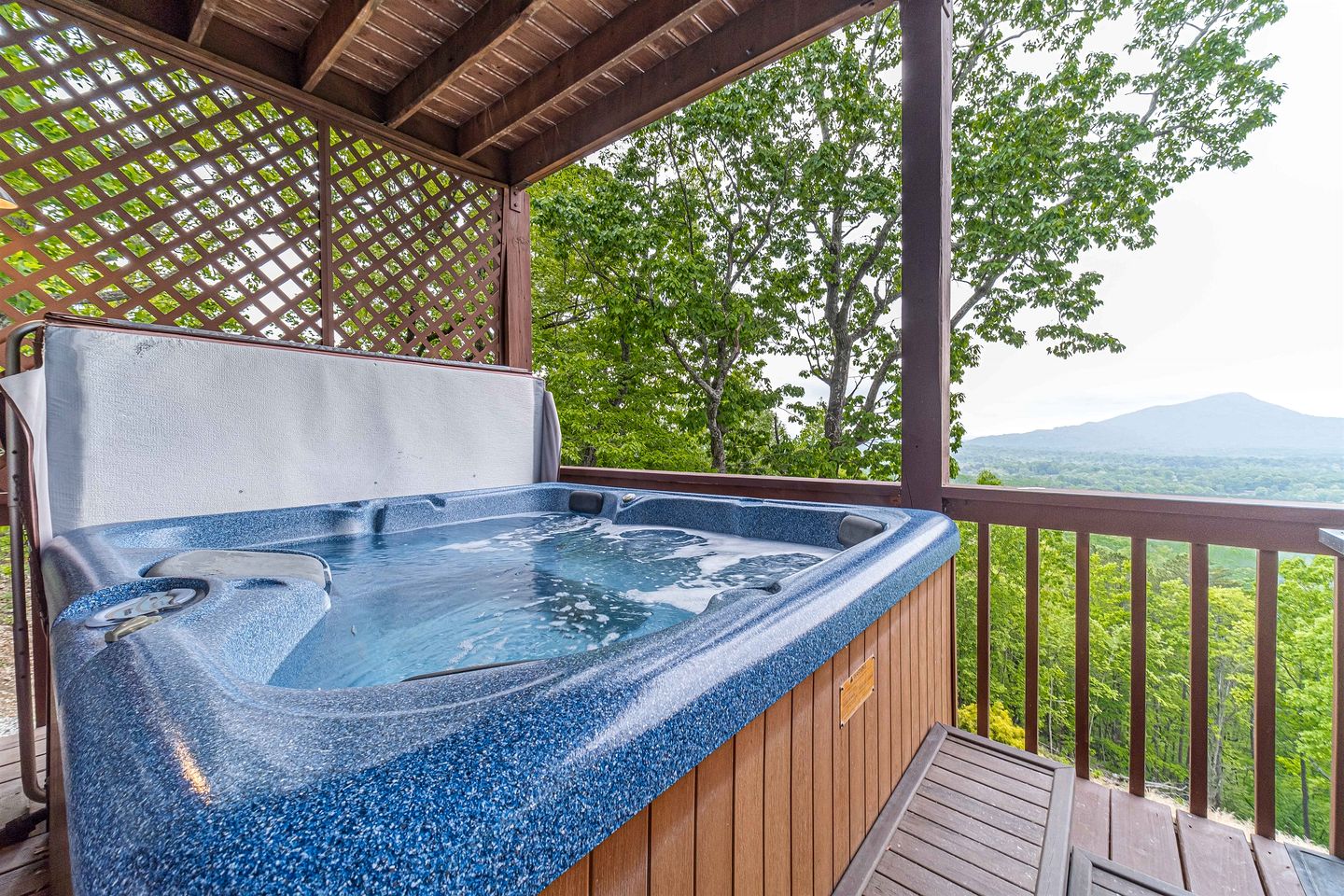 Lovely Wooden Cabin with Hot-tub and Barbecue in Cleveland, Georgia