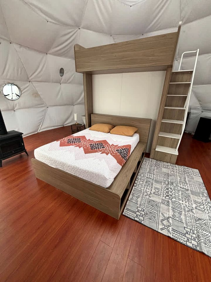 Romantic Nature Glamping Dome with Fire Pit & Fishing Access Near Denison, Texas