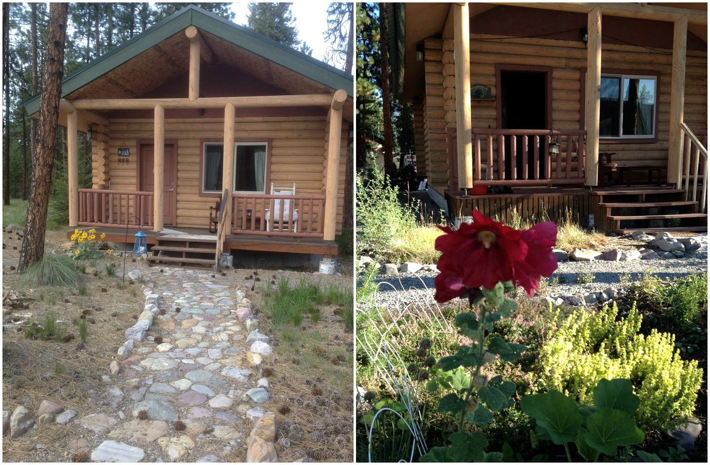 Romantic Log Cabin Rental with Forest Views near Missoula, Montana