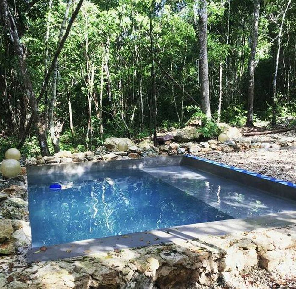 Glamping Hut Rental with Shared Outdoor Pool on the Yucatan Peninsula near Tulum, Mexico