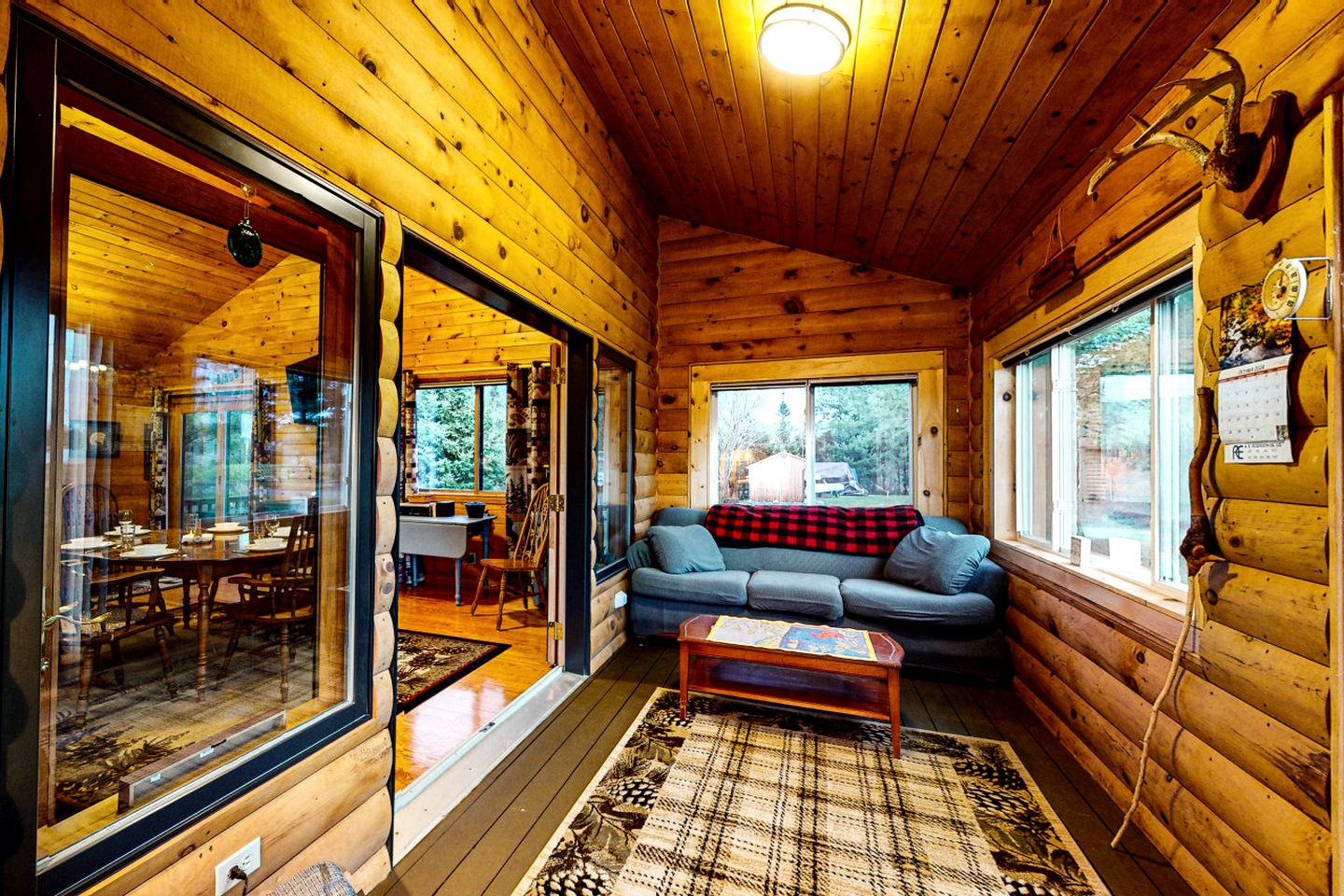 Luminous Wooden Cabin Perfect for Water Activities in Maine