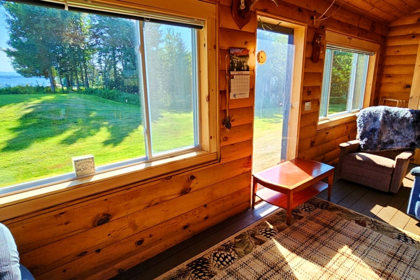 Luminous Wooden Cabin Perfect for Water Activities in Maine