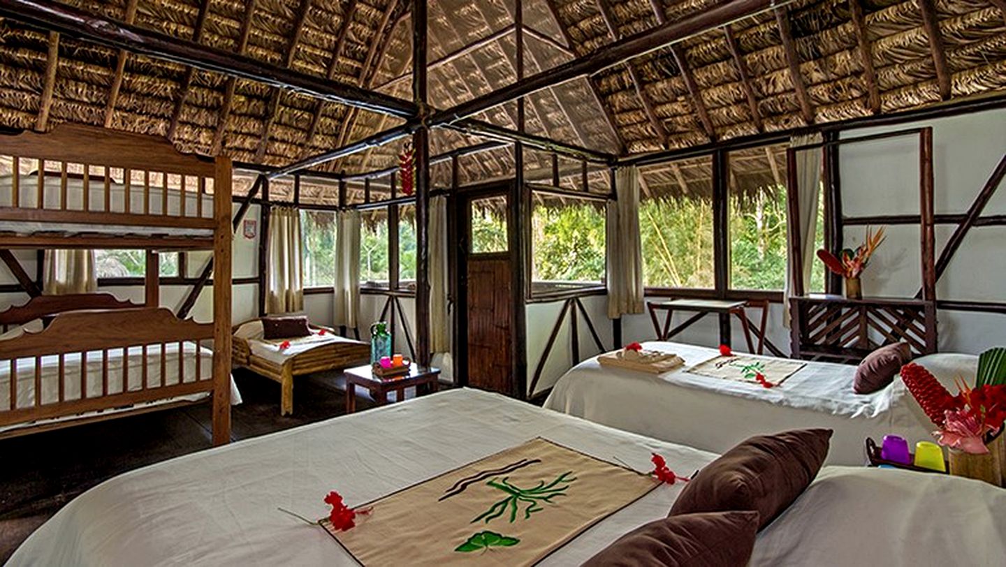 Lush, Tropical Bungalows in the Upper Amazon Basin, Ecuador