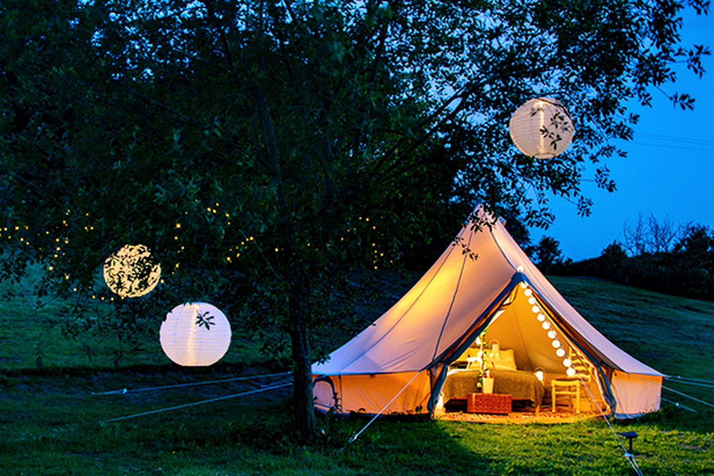 Luxurious Bell Tents for a Glamping Getaway in Chester, England