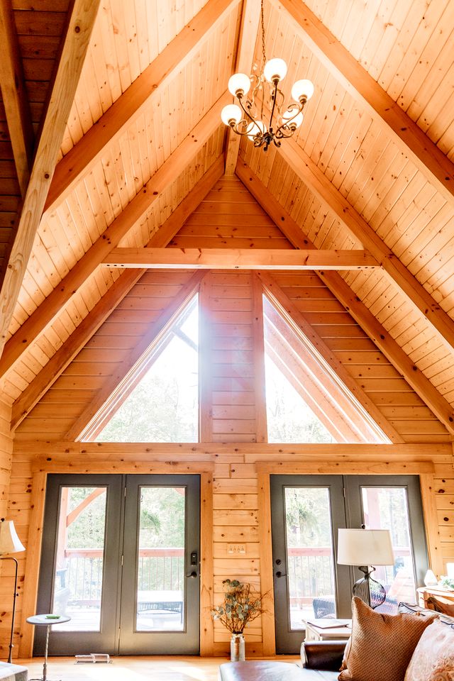 Luxurious Cabin Retreat with Heated Pool and Scenic Creek Views in Wayne Township, IN