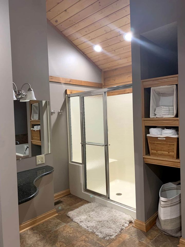 Luxurious Cabin Retreat with Heated Pool and Scenic Creek Views in Wayne Township, IN