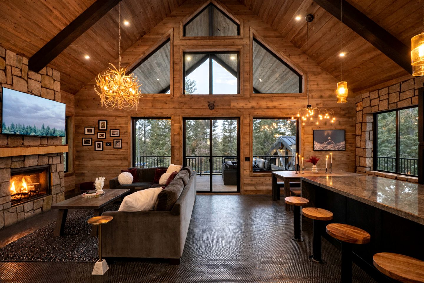 Luxurious Mountain Cabin with Sauna, Hot Tub, and Outdoor Fireplace, Perfect for a Relaxing Weekend Getaway in Utah