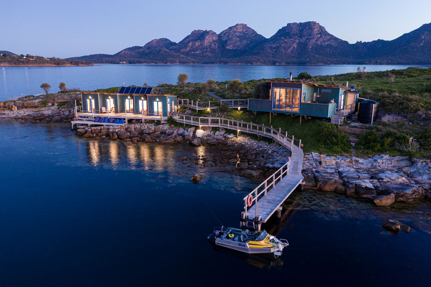 Luxurious Private Island Getaway within Freycinet National Park in Tasmania, Australia